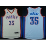 Oklahoma City Thunder #35 Kevin Durant Revolution 30 Swingman 2014 New White Jersey