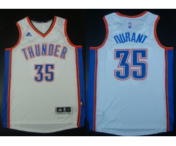 Oklahoma City Thunder #35 Kevin Durant Revolution 30 Swingman 2014 New White Jersey