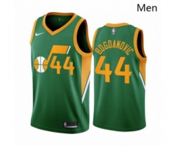 Men Utah Jazz 44 Bojan Bogdanovic Green NBA Swingman 2020 21 Earned Edition Jersey