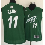 Men's Utah Jazz #11 Dante Exum adidas Green 2016 Christmas Day Stitched NBA Swingman Jersey