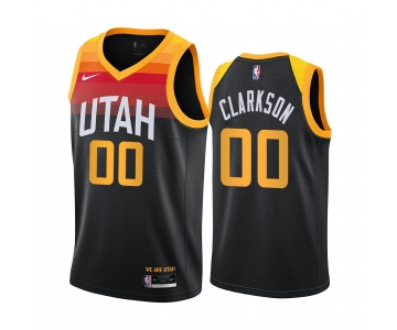 Nike Jazz #00 Jordan Clarkson Black NBA Swingman 2020-21 City Edition Jersey