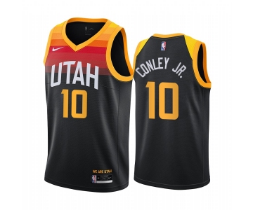 Nike Jazz #10 Mike Conley Black NBA Swingman 2020-21 City Edition Jersey