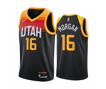 Nike Jazz #16 Juwan Morgan Black NBA Swingman 2020-21 City Edition Jersey