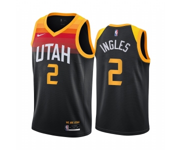 Nike Jazz #2 Joe Ingles Black NBA Swingman 2020-21 City Edition Jersey