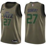 Nike Jazz #27 Rudy Gobert Green Salute to Service NBA Swingman Jersey