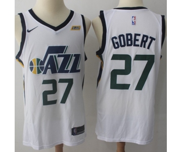 Nike Jazz #27 Rudy Gobert White NBA Swingman Association Edition Jersey