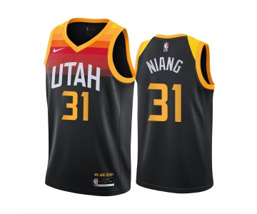 Nike Jazz #31 Georges Niang Black NBA Swingman 2020-21 City Edition Jersey