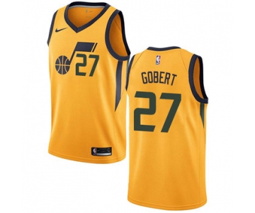 Nike Utah Jazz #27 Rudy Gobert Yellow NBA Swingman Statement Edition Jersey