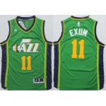 Utah Jazz #11 Dante Exum Revolution 30 Swingman 2014 New Green Jersey