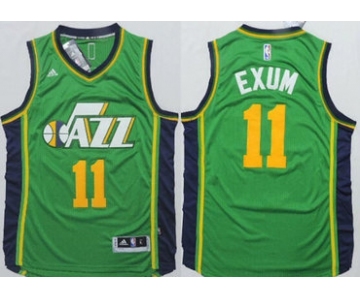 Utah Jazz #11 Dante Exum Revolution 30 Swingman 2014 New Green Jersey