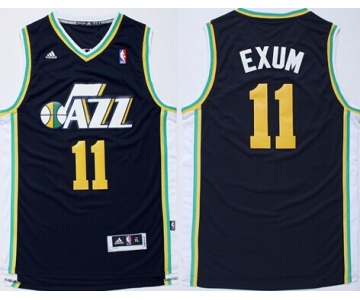 Utah Jazz #11 Dante Exum Revolution 30 Swingman Navy Blue Jersey