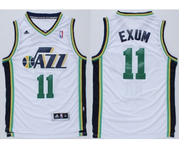 Utah Jazz #11 Dante Exum Revolution 30 Swingman White Jersey