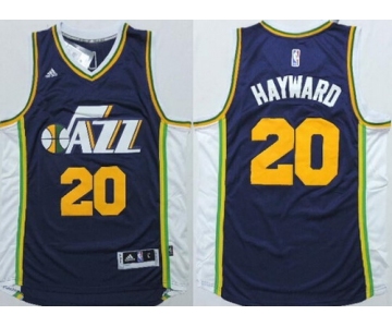 Utah Jazz #20 Gordon Hayward Revolution 30 Swingman 2014 New Navy Blue Swingman Jersey