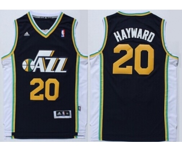 Utah Jazz #20 Gordon Hayward Revolution 30 Swingman Navy Blue Swingman Jersey