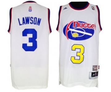 Denver Nuggets #3 Ty Lawson ABA Hardwood Classic Swingman White Jersey