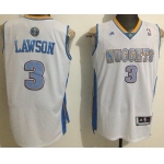 Denver Nuggets #3 Ty Lawson Revolution 30 Swingman White Jersey