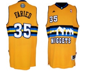 Denver Nuggets #35 Kenneth Faried Revolution 30 Swingman Yellow Jersey