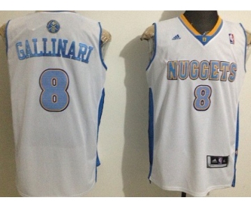 Denver Nuggets #8 Danilo Gallinari Revolution 30 Swingman White Jersey