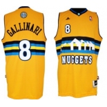 Denver Nuggets #8 Danilo Gallinari Revolution 30 Swingman Yellow Jersey