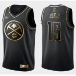 Nike Nuggets #15 Nikola Jokic Black Gold NBA Swingman Limited Edition Jersey