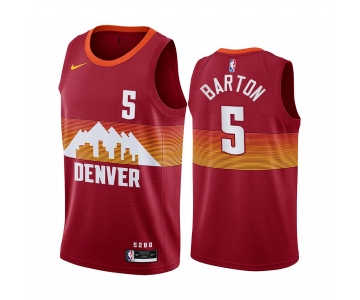 Nike Nuggets #5 Will Barton Red NBA Swingman 2020-21 City Edition Jersey