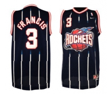 Houston Rocket #3 Steve Francis ABA Hardwood Classic Swingman Navy Blue Jersey