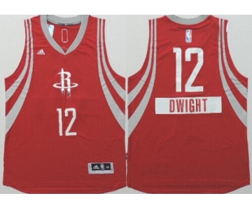 Houston Rockets #12 Dwight Howard Revolution 30 Swingman 2014 Christmas Day Red Jersey