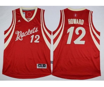 Houston Rockets #12 Dwight Howard Revolution 30 Swingman 2015 Christmas Day Red Jersey