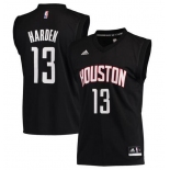 Houston Rockets 13 James Harden Black Fashion Replica Jersey