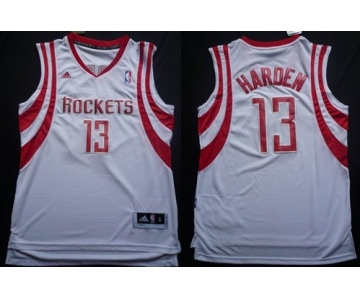 Houston Rockets #13 James Harden Revolution 30 Swingman White Jersey