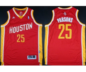 Houston Rockets #25 Chandler Parsons Revolution 30 Swingman Red With Gold Jersey