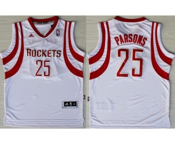 Houston Rockets #25 Chandler Parsons Revolution 30 Swingman White Jersey