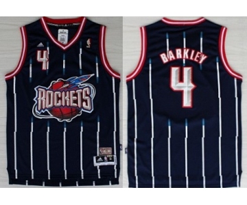 Houston Rockets #4 Charles Barkley ABA Hardwood Classic Swingman Navy Blue Jersey