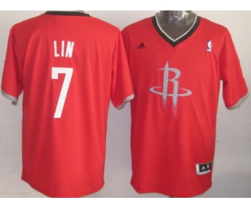 Houston Rockets #7 Jeremy Lin Revolution 30 Swingman 2013 Christmas Day Red Jersey