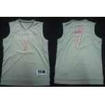 Houston Rockets #7 Jeremy Lin Revolution 30 Swingman Gray Big Color Jersey