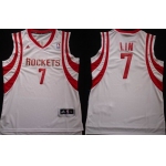 Houston Rockets #7 Jeremy Lin Revolution 30 Swingman White Jersey