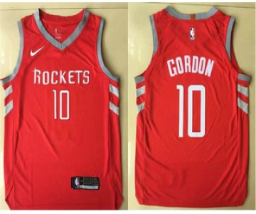 Men's Houston Rockets #10 Eric Gordon New Red 2017-2018 Nike Authentic Printed NBA Jersey