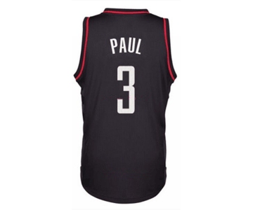 Men's Houston Rockets #3 Chris Paul Black Stitched NBA Adidas Revolution 30 Swingman Jersey