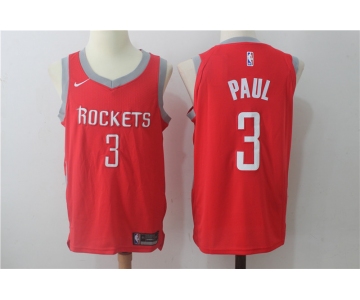 Men's Houston Rockets #3 Chris Paul New Red 2017-2018 Nike Swingman Stitched NBA Jersey