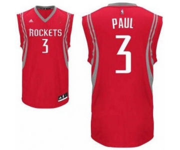 Men's Houston Rockets #3 Chris Paul Red Stitched NBA Adidas Revolution 30 Swingman Jersey