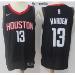 Nike Houston Rockets #13 James Harden Black NBA Authentic Statement Edition Jersey