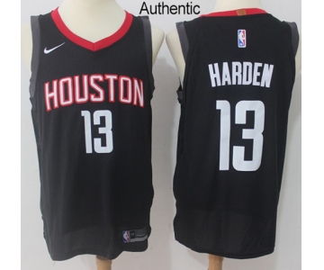 Nike Houston Rockets #13 James Harden Black NBA Authentic Statement Edition Jersey