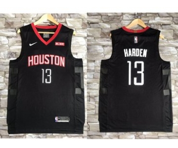 Nike Houston Rockets #13 James Harden Black NBA Swingman Statement Edition Jersey