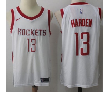 Nike Houston Rockets #13 James Harden White Stitched NBA Jersey