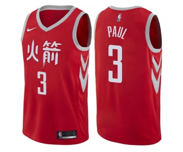 Nike Houston Rockets #3 Chris Paul Red NBA Swingman City Edition Jersey