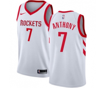 Nike Houston Rockets #7 Carmelo Anthony White NBA Swingman Association Edition Jersey