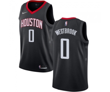 Nike Rockets #0 Russell Westbrook Black NBA Swingman Statement Edition Jersey