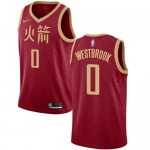 Nike Rockets #0 Russell Westbrook Red NBA Swingman City Edition 2018-19 Jersey