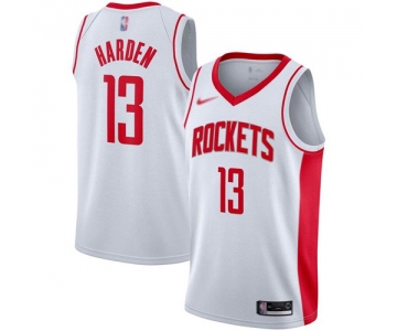 Rockets #13 James Harden White Basketball Swingman Association Edition 2019-2020 Jersey