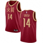 Rockets #14 Gerald Green Red Basketball Swingman City Edition 2018-19 Jersey